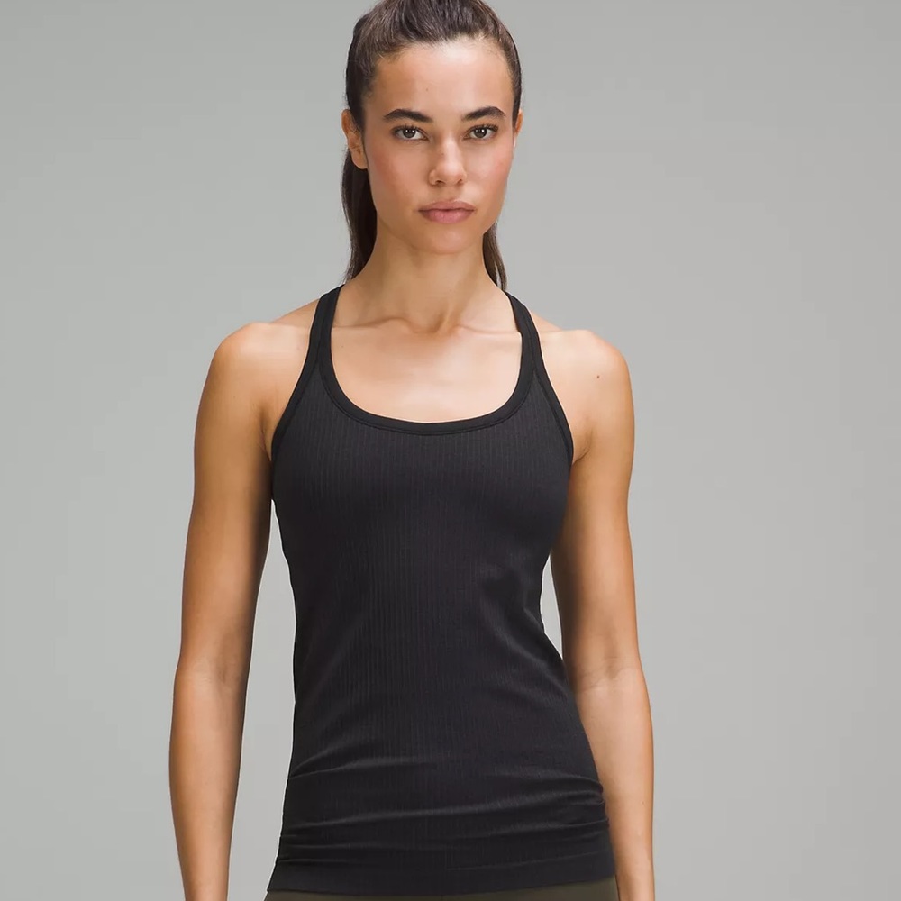 NEW Women Lululemon Ebb to Street Tank Top size: 6 Color:black NWT